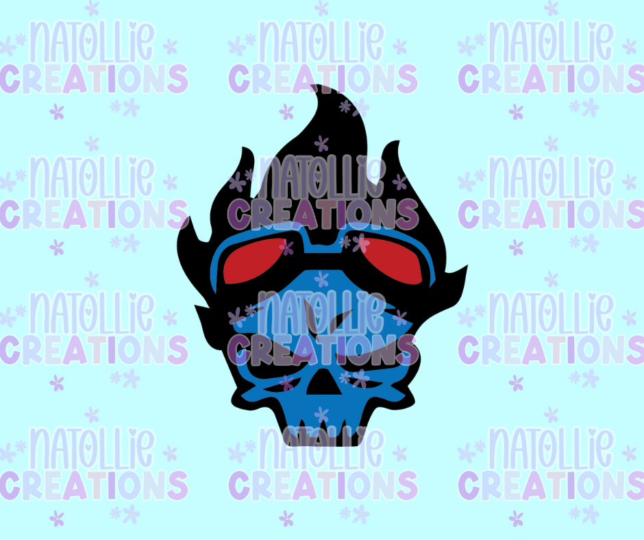 Space Skull Die Cut Sticker