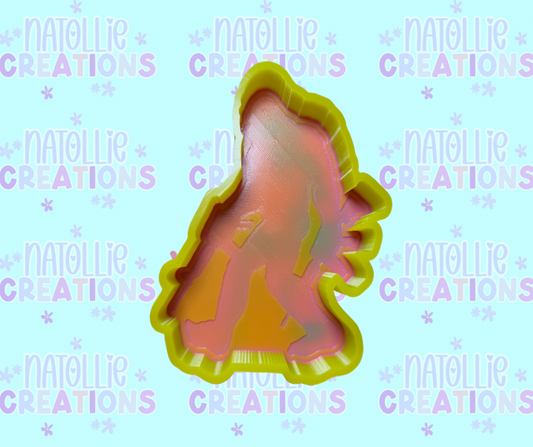 Big Foot with Firearms Freshie Silicone Mold