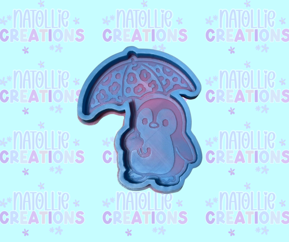 Umbrella Penguin Freshie Silicone Mold