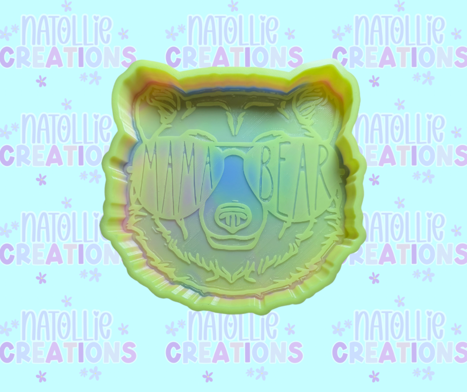 Mama Bear W/ Glasses Freshie Silicone Mold
