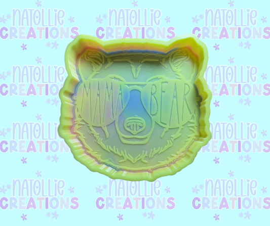 Mama Bear W/ Glasses Freshie Silicone Mold