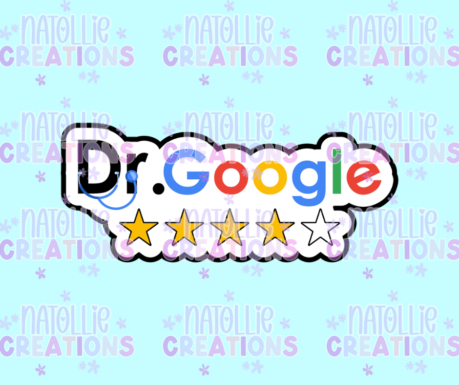 Dr Google Die Cut Sticker