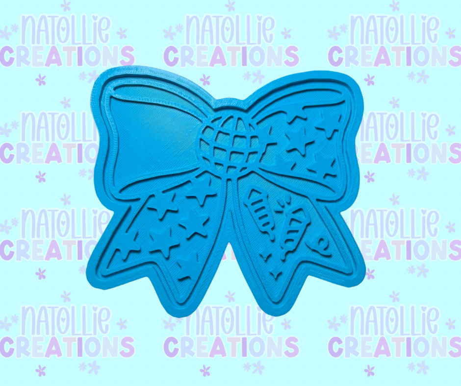 New Year Bow Insert Freshie Silicone Mold