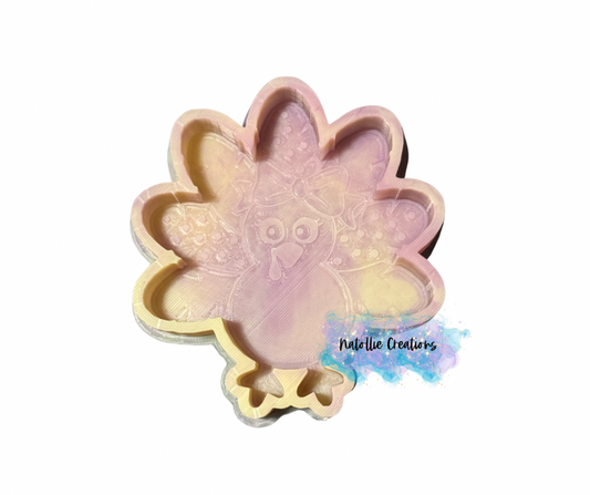 Turkey W/ Bow Freshie Silicone Mold