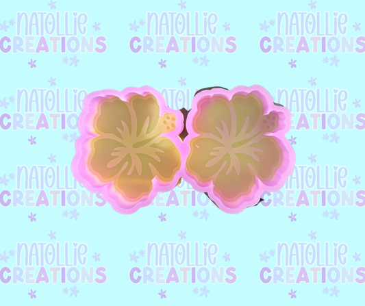 Hibiscus Vent Clip Freshie Silicone Mold