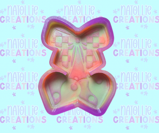 Ying Yang Heart Cherry Freshie Silicone Mold