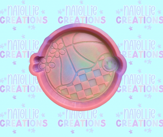 Retro Basketball Freshie Silicone Mold