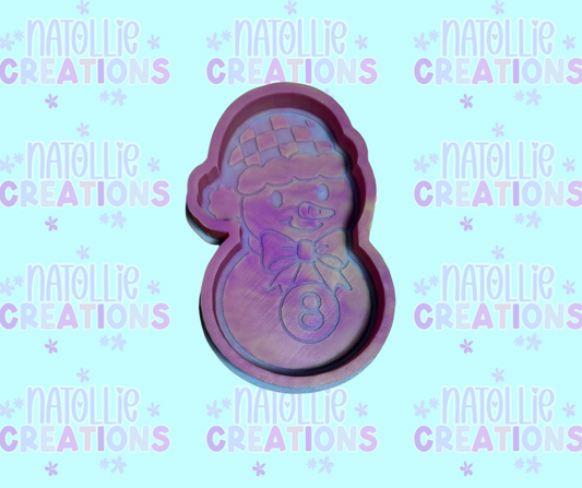8 Ball Snowman Freshie Silicone Mold