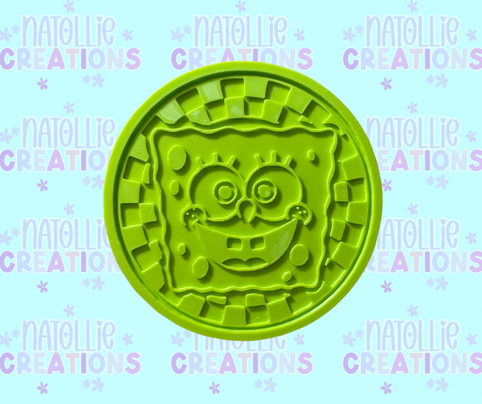 Checkered Yellow Sponge Insert Freshie Silicone Mold