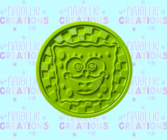Checkered Yellow Sponge Insert Freshie Silicone Mold