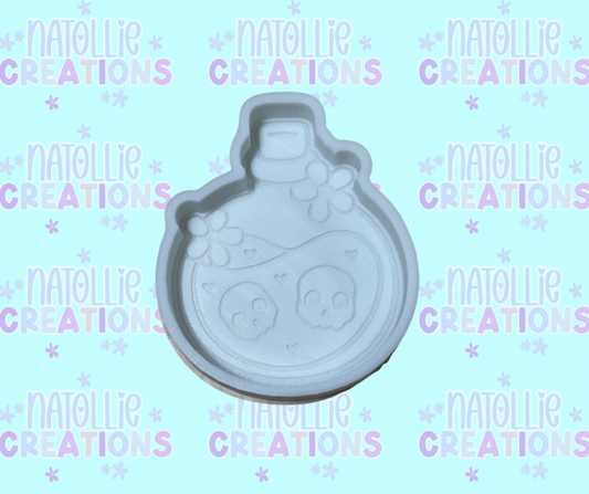 Skull Potion Bottle Freshie Silicone Mold
