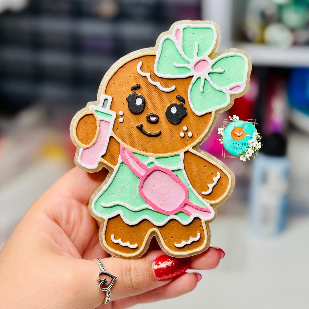 Boujee Gingerbread Girl Freshie Silicone Mold
