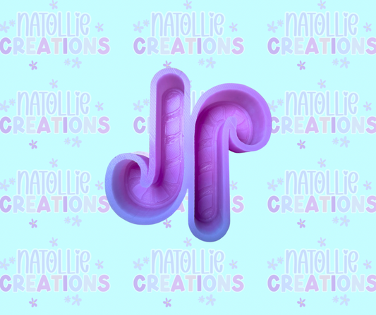 Candy Cane Vent Clip Freshie Silicone Mold