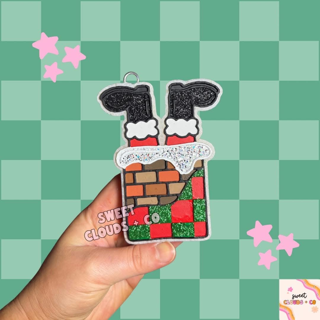 Santa Chimney Freshie Silicone Mold