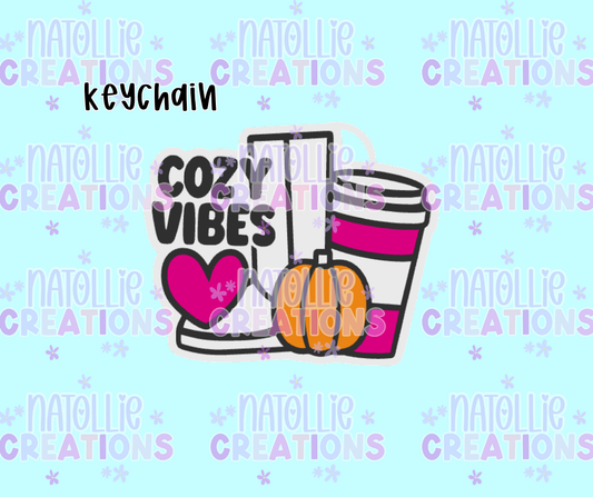 Cozy Vibes Keychain