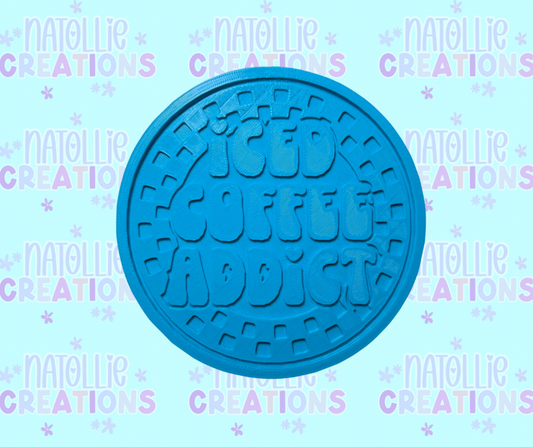 Iced Coffee Addict Insert Freshie Silicone Mold
