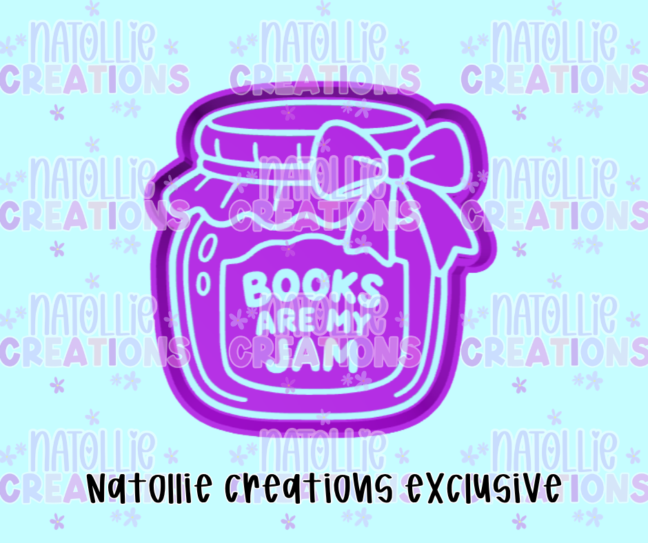 Books Are My Jam Jar Freshie Silicone Mold
