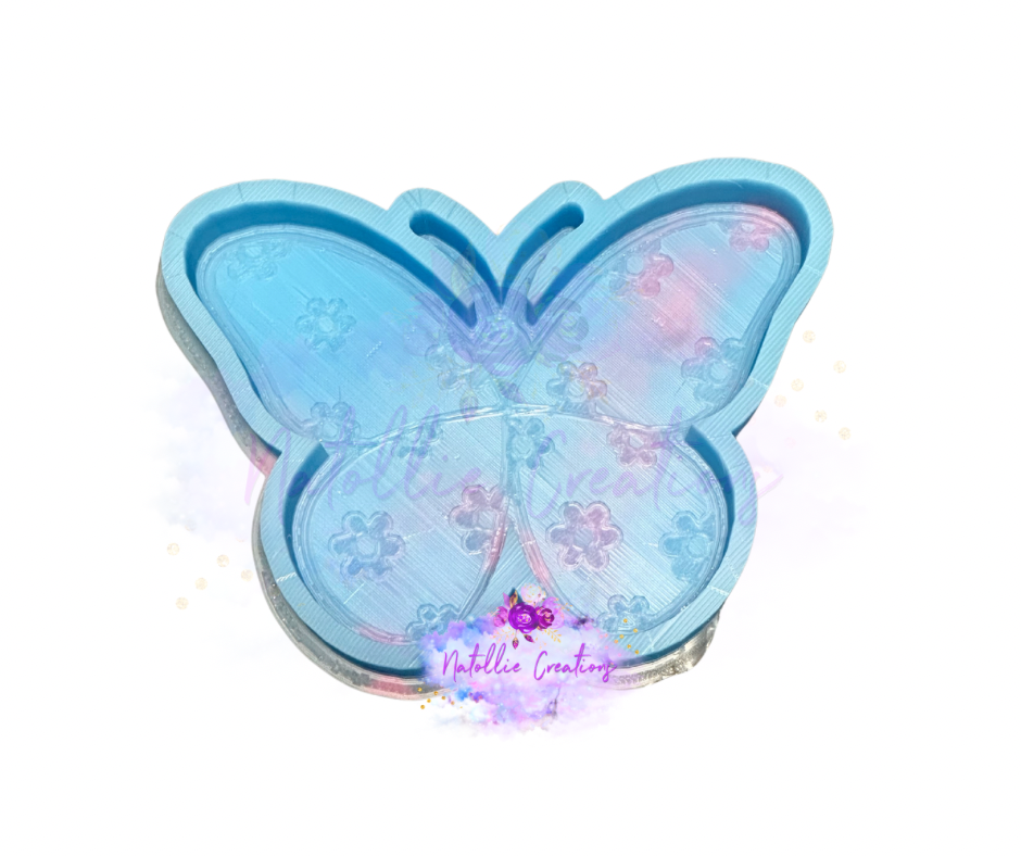 Floral Butterfly Freshie Silicone Mold