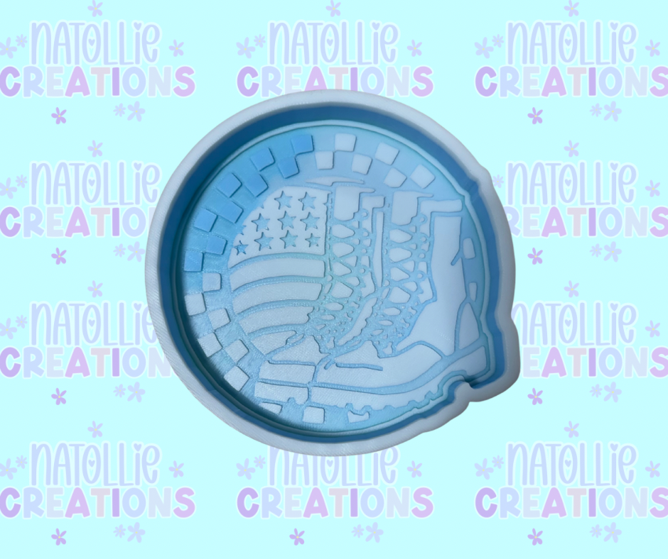 Checkered Combat Boots Freshie Silicone Mold
