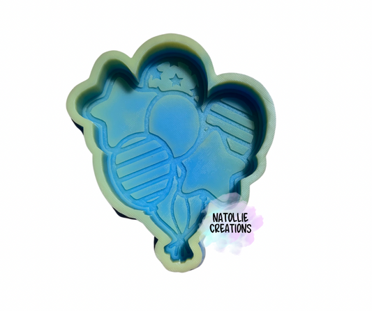 Patriotic Balloons Freshie Silicone Mold