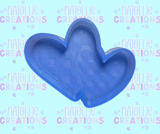 Plaid Heart Freshie Silicone Mold