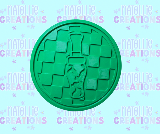 Checkered Duck Call Insert Freshie Silicone Mold