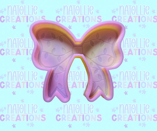 Christmas Light Bow Freshie Silicone Mold