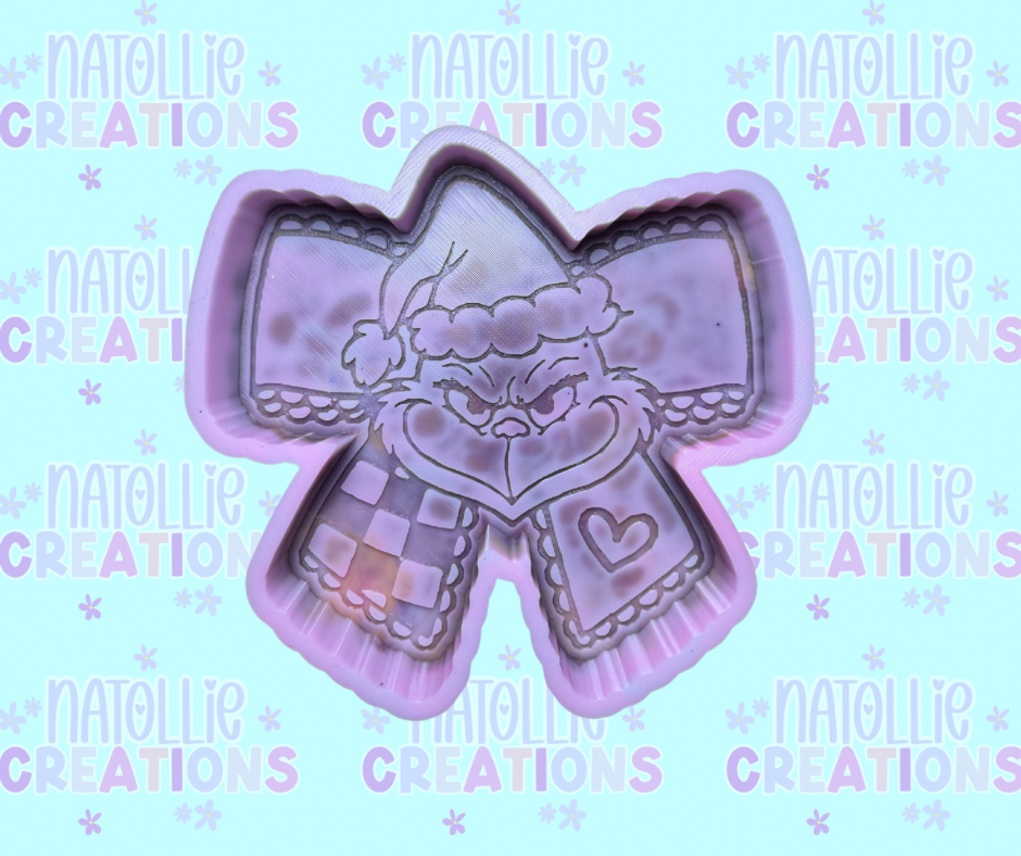 Grouch Bow Freshie Silicone Mold