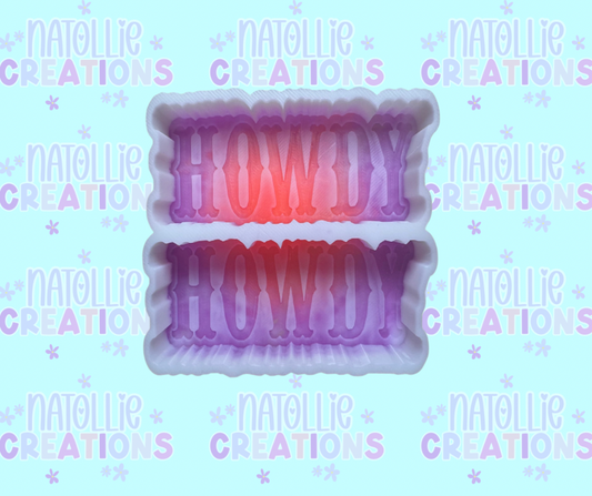 Howdy Vent Clip Freshie Silicone Mold