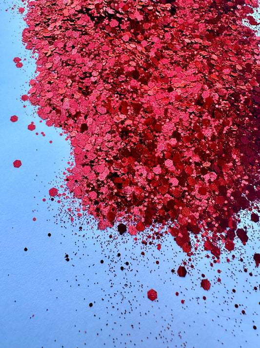 Ruby Rush Chunky Mix Glitter