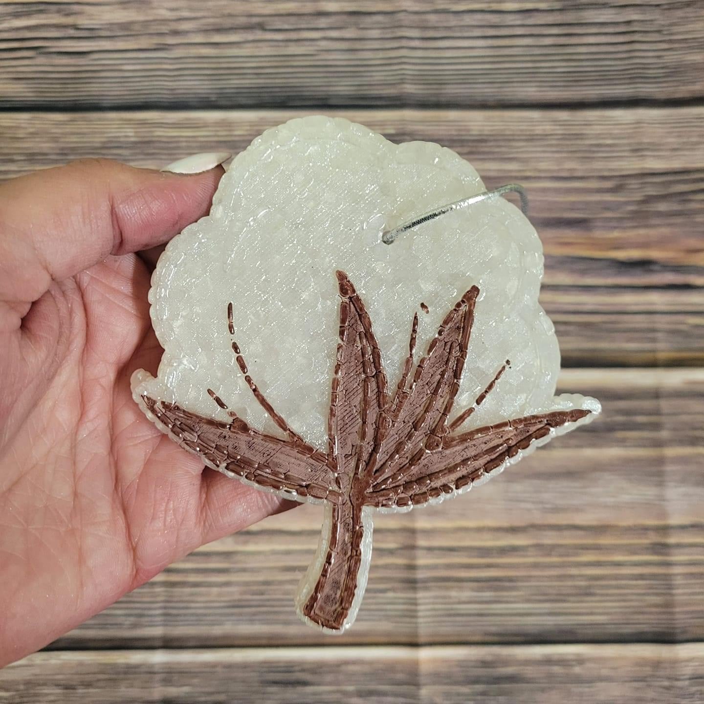 Cotton Leaf Freshie Silicone Mold