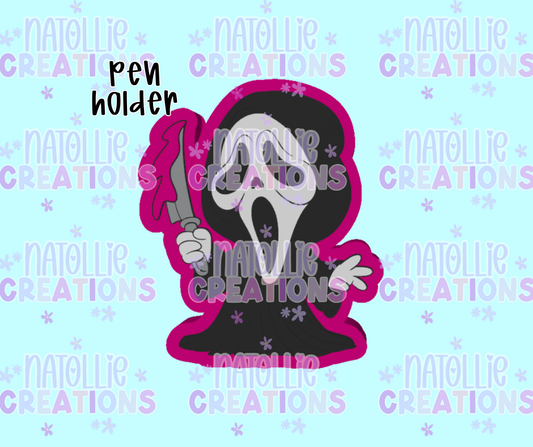 Ghost Face Pen Holder