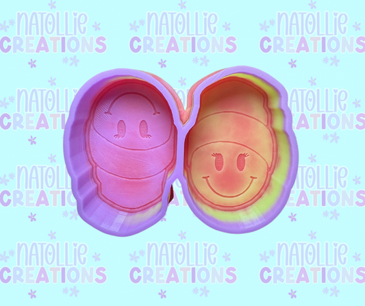 Girl Beanie Smiley Vent Clip Freshie Silicone Mold