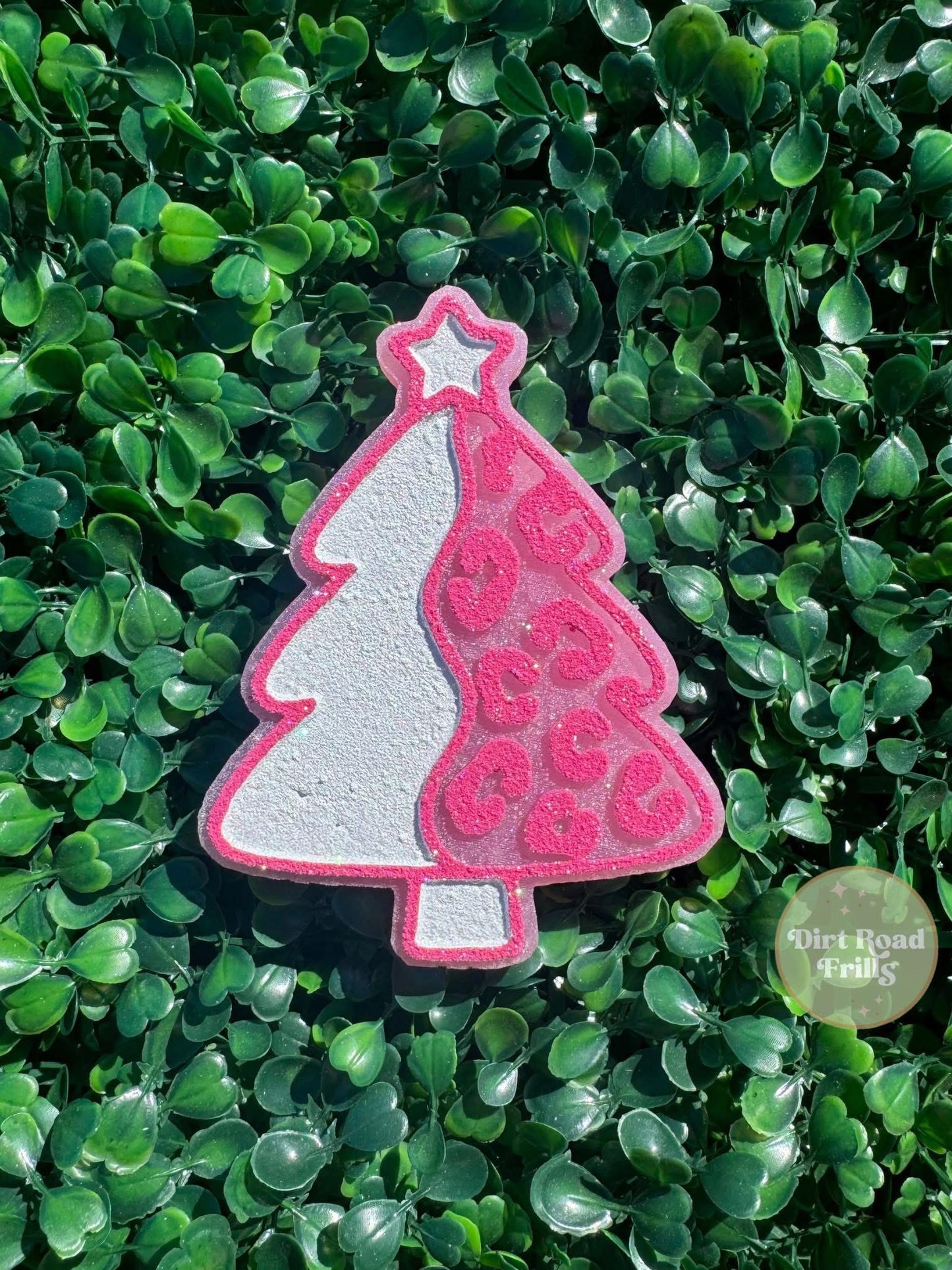 Half Leopard Christmas Tree Freshie Silicone Mold