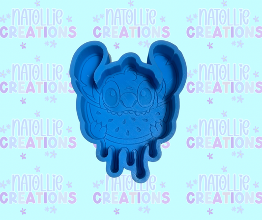 Watermelon Blue Alien Freshie Silicone Mold