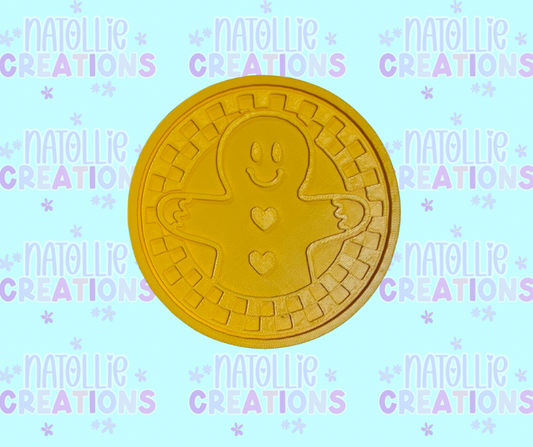 Checkered Gingerbread Insert Freshie Silicone Mold