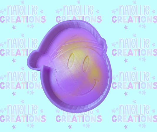 Christmas Smiley Face Freshie Silicone Mold