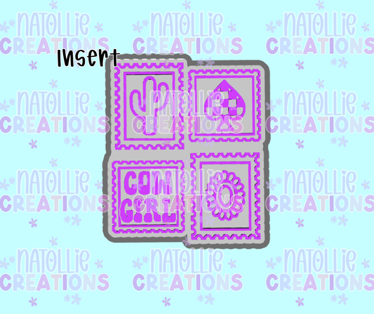 Cowgirl Collage Stamp Insert Freshie Silicone Mold