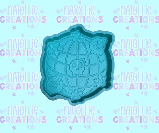 Floral / Skull Disco Freshie Silicone Mold
