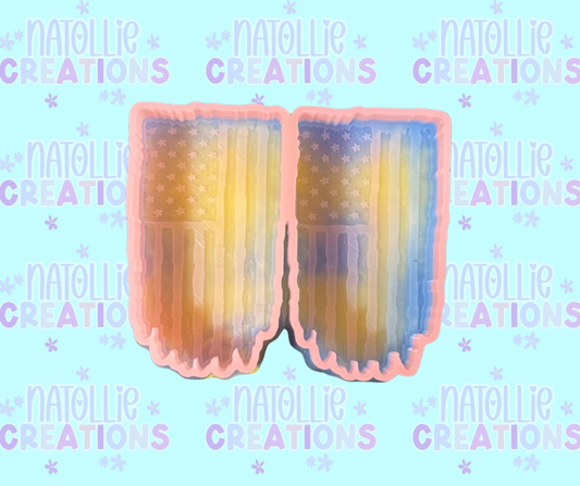 Distressed Flag Vent Clip Freshie Silicone Mold