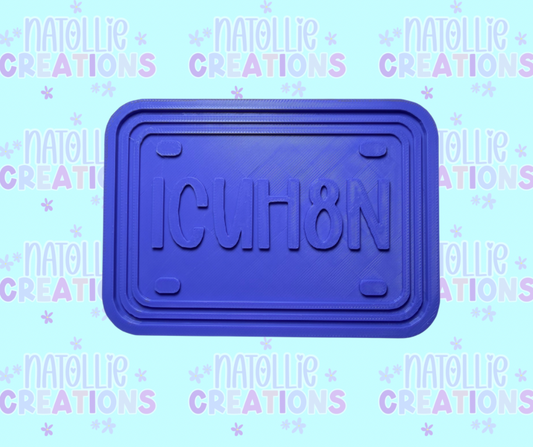 ICUH8N License Insert Freshie Silicone Mold