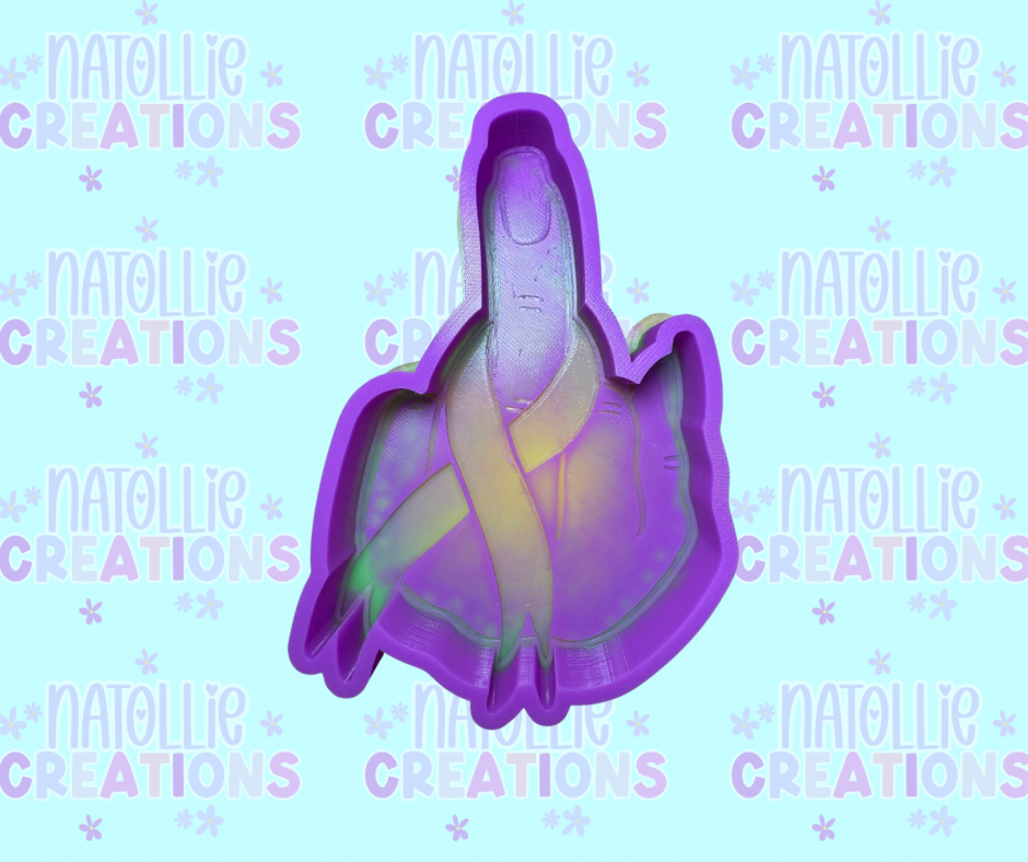 F Cancer Freshie Silicone Mold