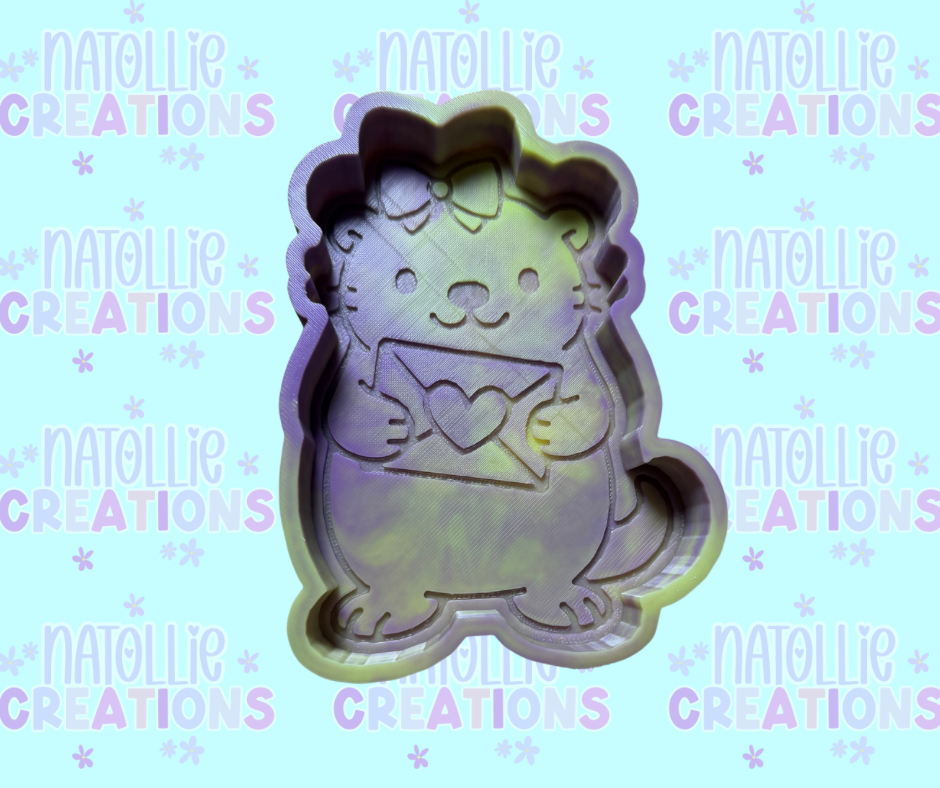 Love Letter Otter Freshie Silicone Mold