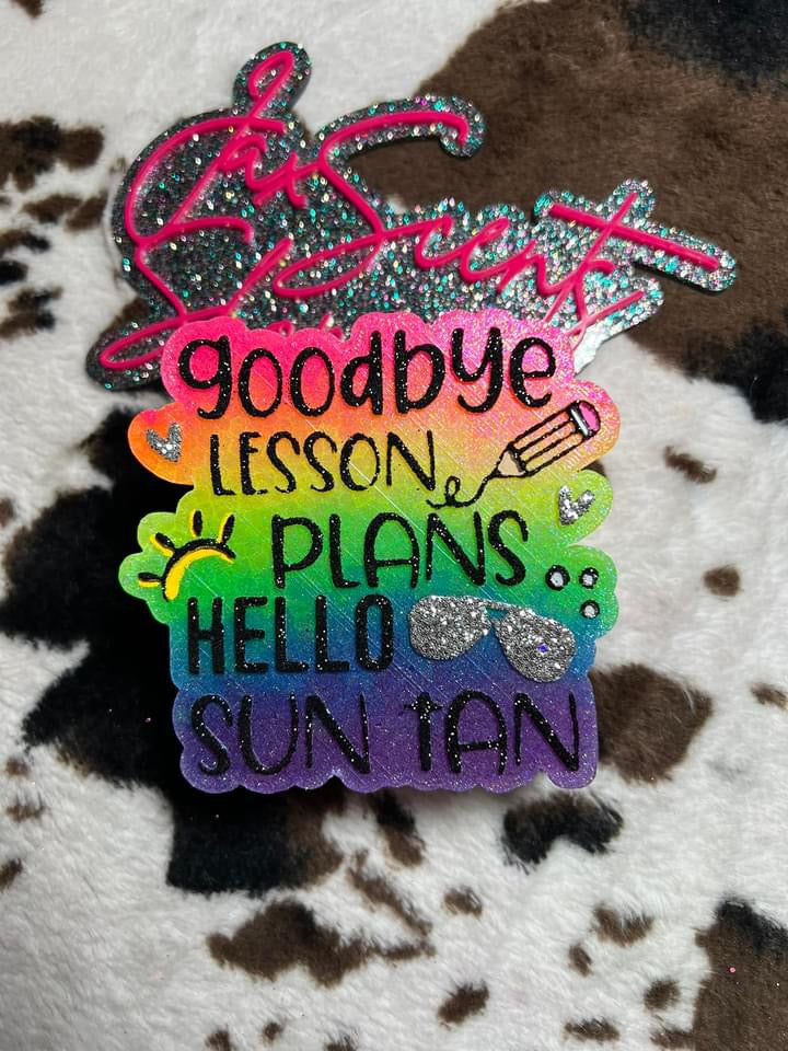 Goodbye Lesson Plans Hello Sun Tan Freshie Silicone Mold