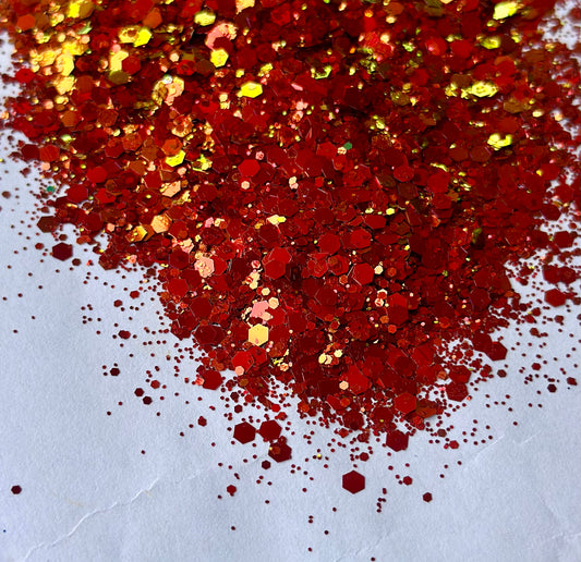 Fireball Color Shifting Chunky Mix Glitter