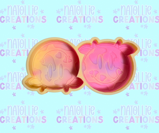 Cow Smiley Vent Clip Freshie Silicone Mold