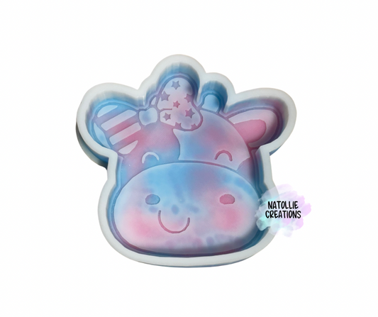 Patriotic Cow Freshie Silicone Mold