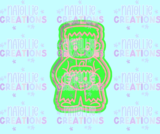 Frankenstein W/ Pumpkin Freshie Silicone Mold