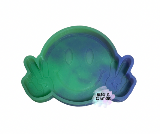 Peace Smiley Freshie Silicone Mold