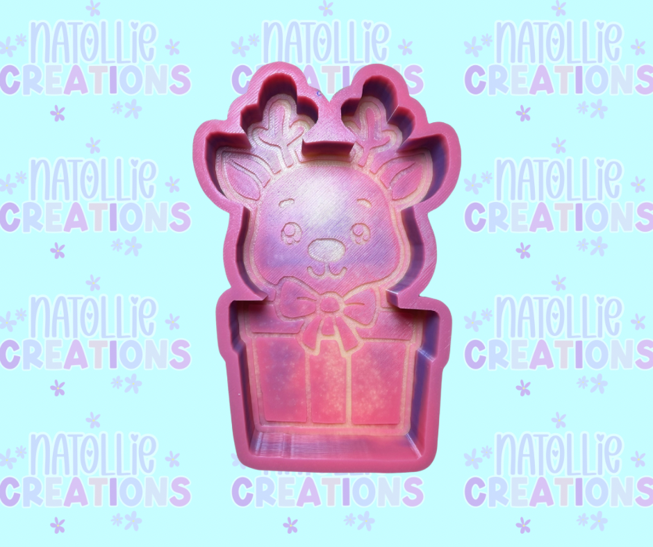 Reindeer Present Freshie Silicone Mold